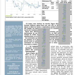 Figeac Aéro : belle croissance, et création de valeur à venir, éventuellement