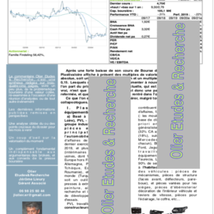 PVL - Plastivaloire, Plasturgiste et équipementier automobile